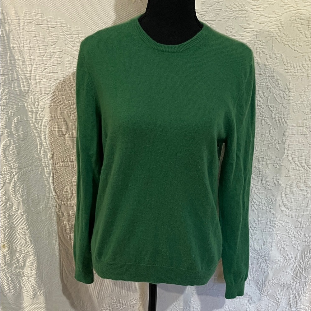 Eric Bompard Green Cashmere Sweater, size large